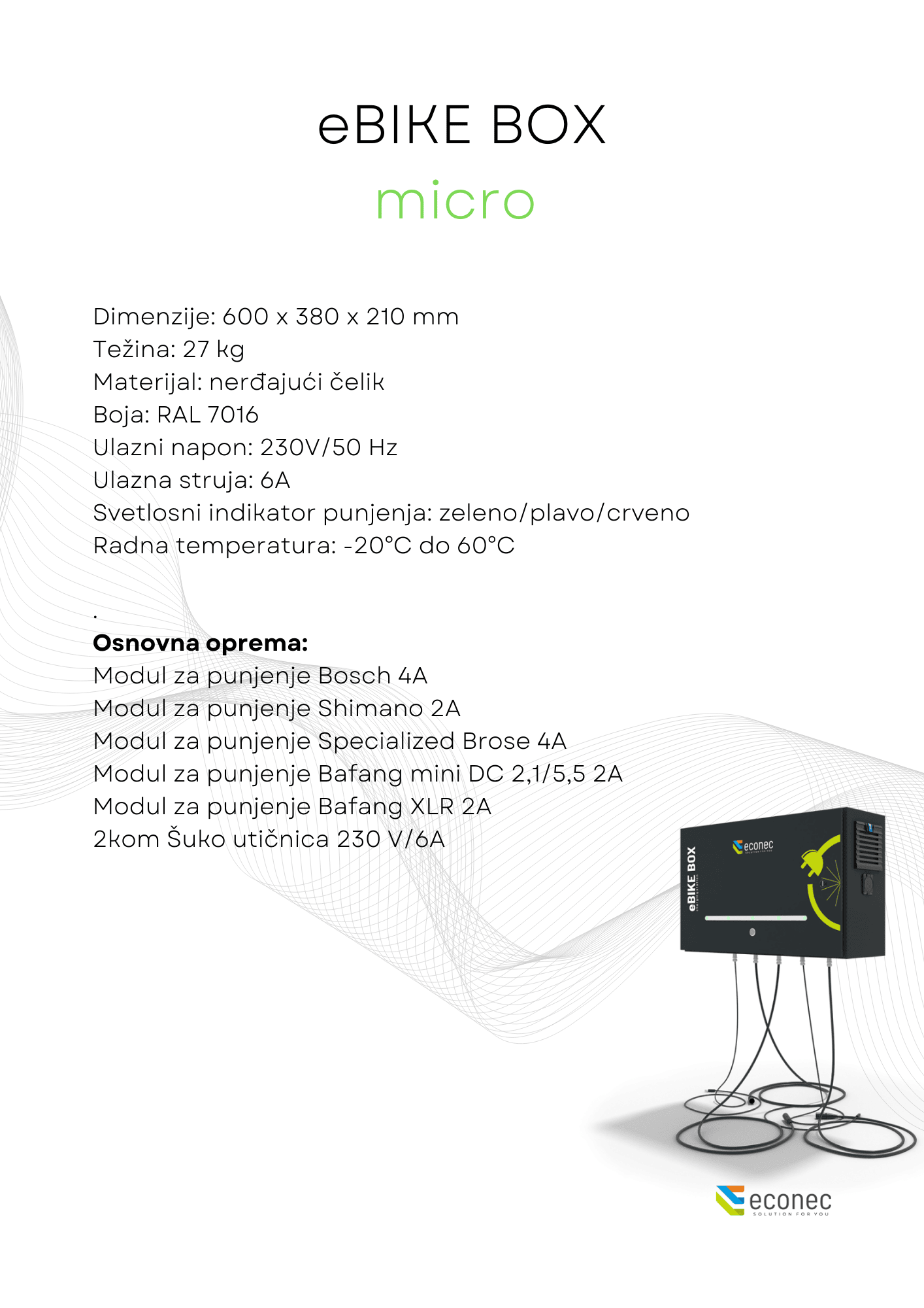 Ebike box micro punjac za elekticne bicikle